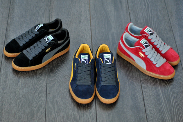 puma suede semelle brune