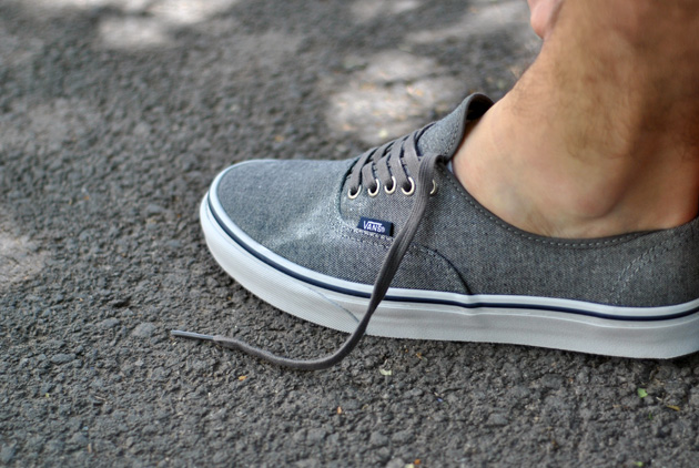 vans authentic grise femme