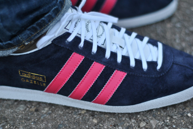 adidas gazelle bleu marine et rose