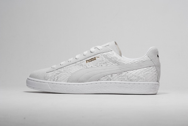 puma blanche et argent