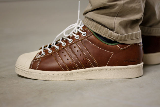 adidas homme cuir marron