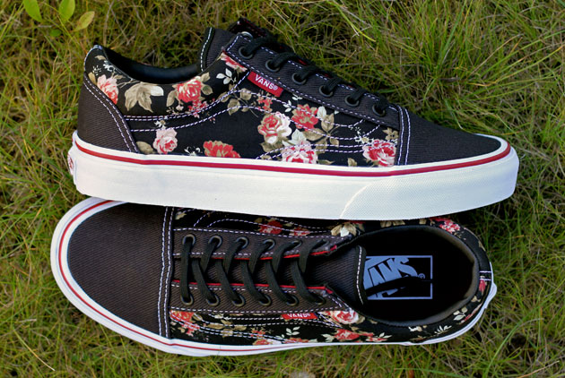 vans à fleurs supreme