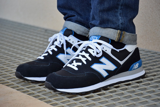 new balance ml574 bleu