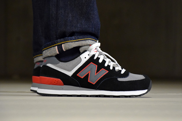 new balance ml574 rouge