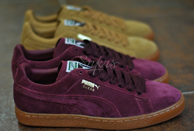 puma suede bordeaux gum puma suede bordeaux gum