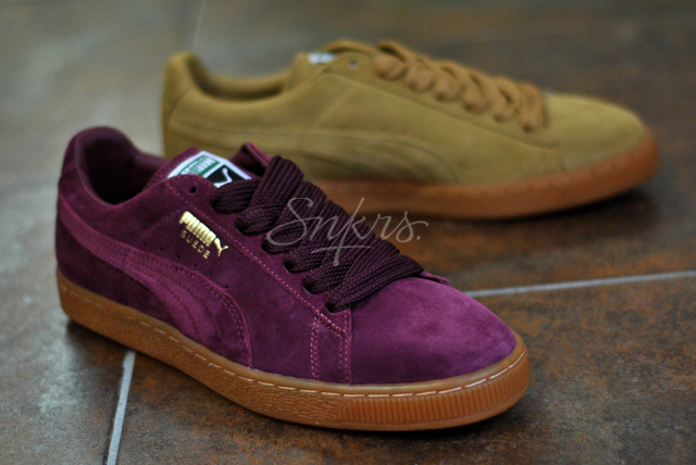 puma suede classic gum bordeaux