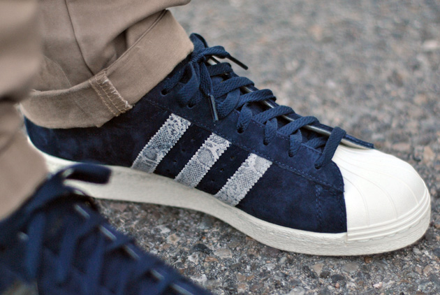 adidas superstar cuir bleu marine