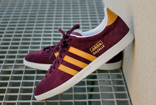 adidas gazelle bordeaux et jaune