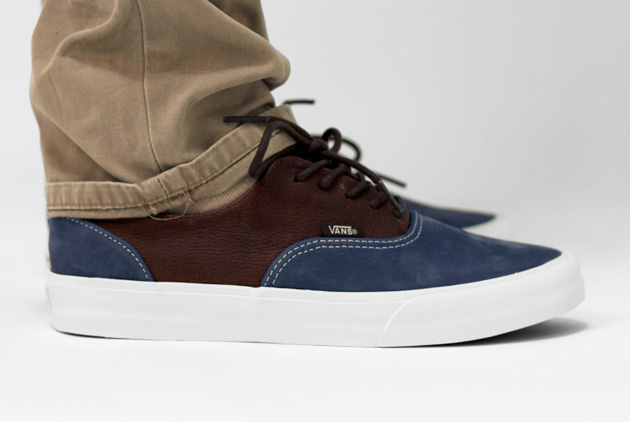 vans bleu marron