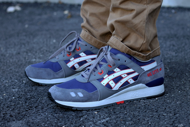 asics bleu et gris