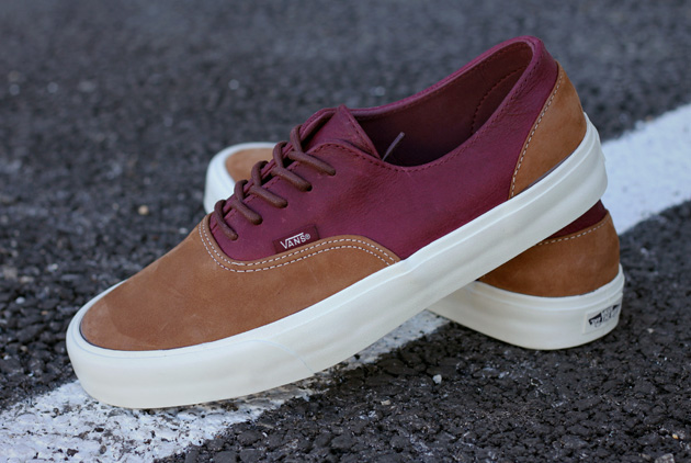 vans era marron cuir