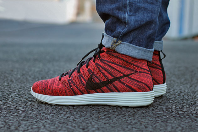 nike flyknit rouge