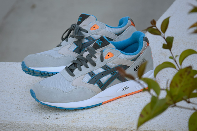 asics gel bleu orange