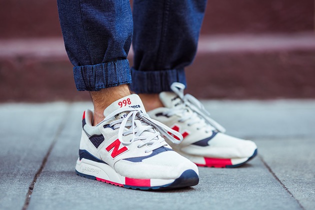 new balance rouge blanc