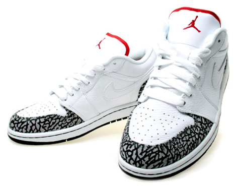 Air Jordan I low phat cement print