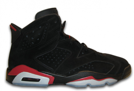 AIR JORDAN VI BLACK RED DISPO