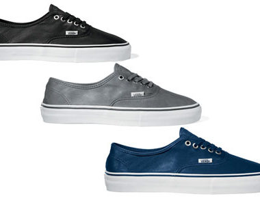 vans authentic en cuir