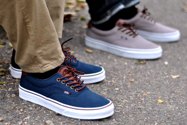 vans era 59 bleu marron