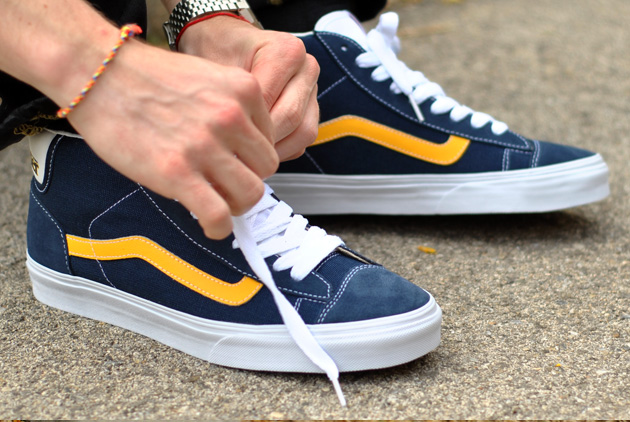 vans jaune bleu