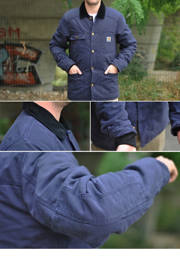 manteau carhartt bleu