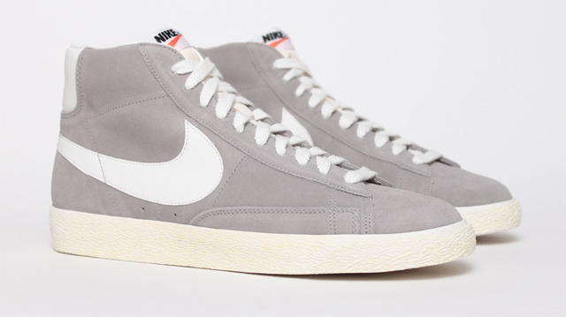 nike blazer grise et bleu