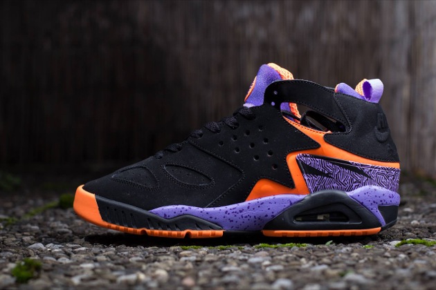 huarache black orange