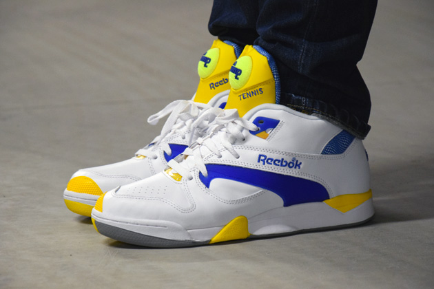 reebok pump jaune