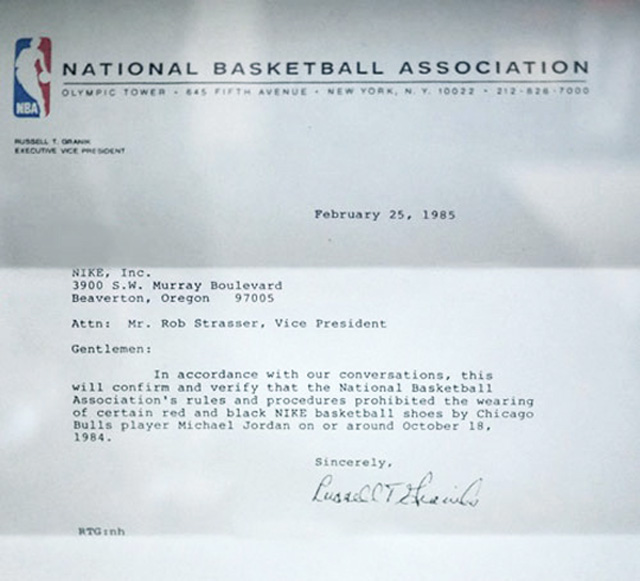 lettre nba nike michael jordan