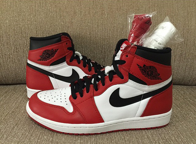 Air Jordan 1 OG White Red Black pour 