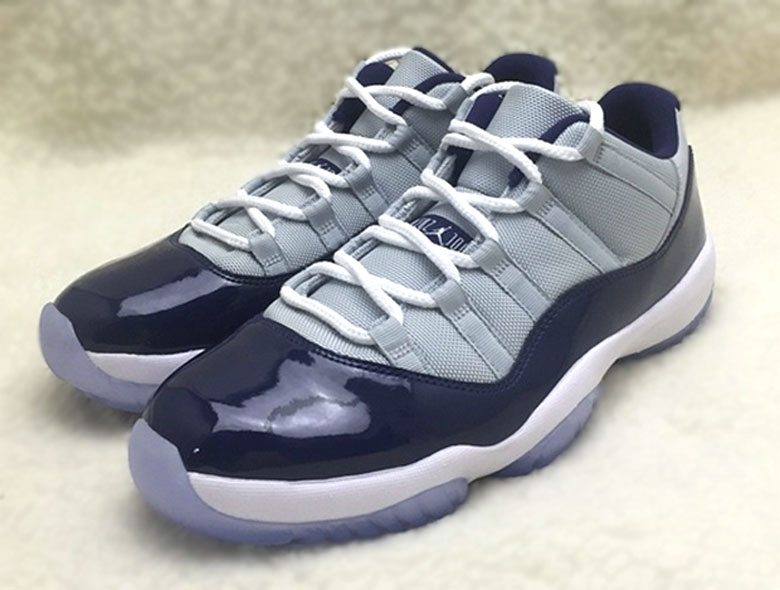 jordan 11 low bleu