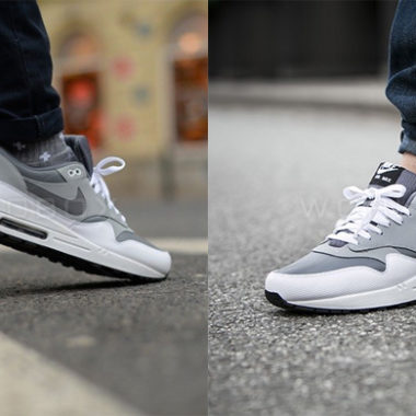 nike air max 1 white grey