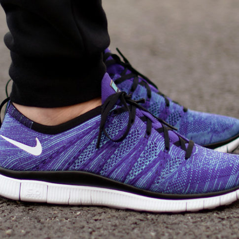 nike free flyknit 5.0 knit vamp purple