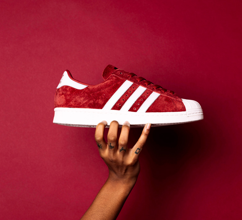 adidas superstar color rouge