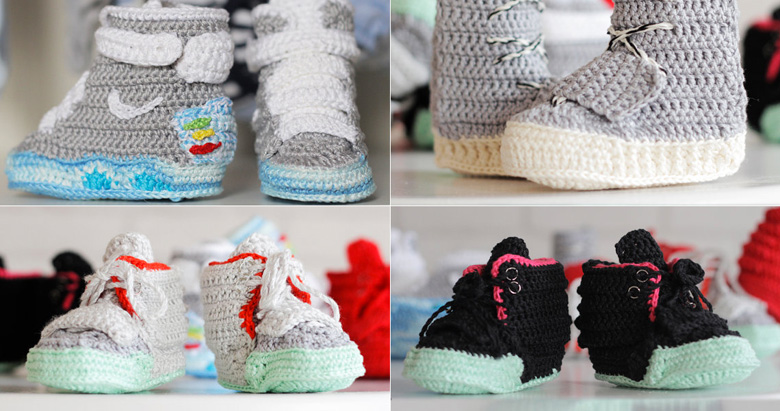 sneakers baby crochet