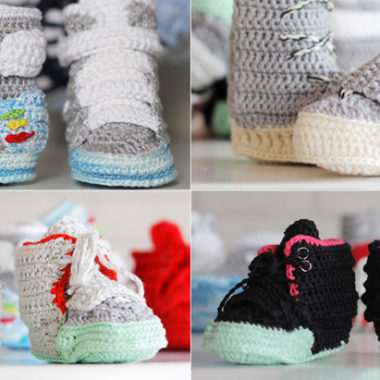 sneakers baby crochet
