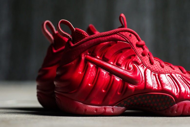 nike air foamposite gym red