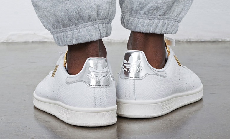 adidas stan smith blanche et argent