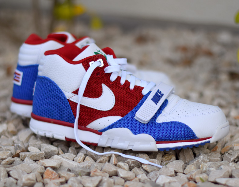 air trainer blanche et rouge