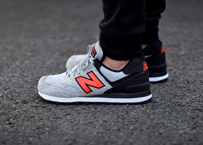 new balance 574 rose et gris chiné