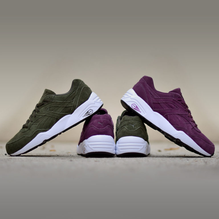 puma trinomic allover suede femme
