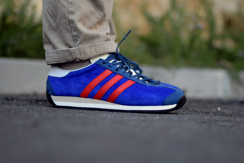 adidas country 2 bleu