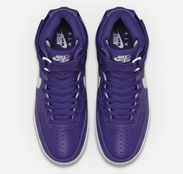 men's purple air force ones