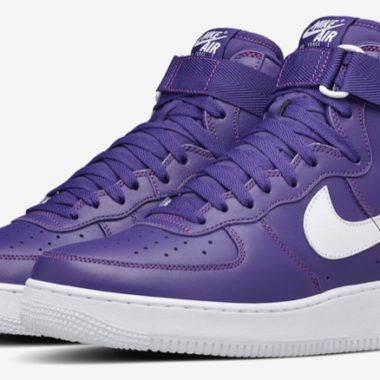 nike air force 1 high purple leather