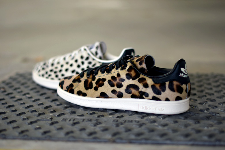 stan smith leopard gris