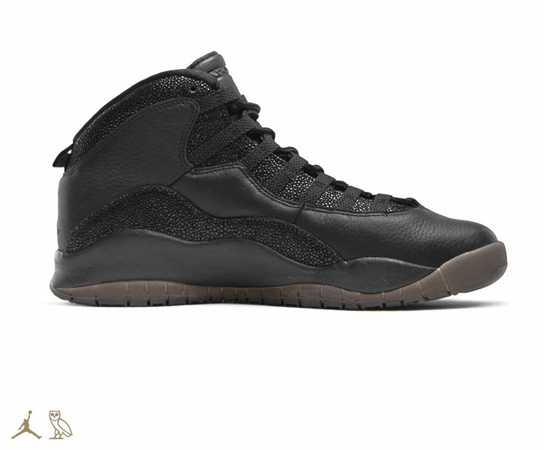 air jordan 10 ovo black