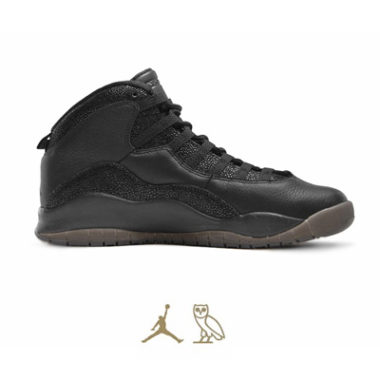 air jordan 10 ovo black