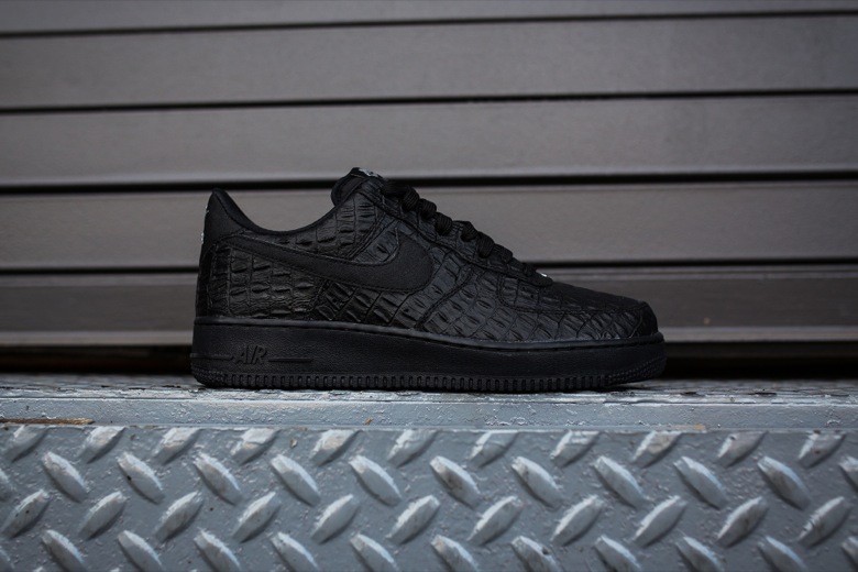 nike air force 1 black croc skin-5