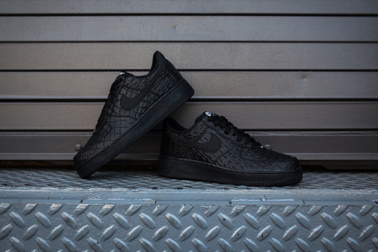 nike air force 1 black croc skin-6