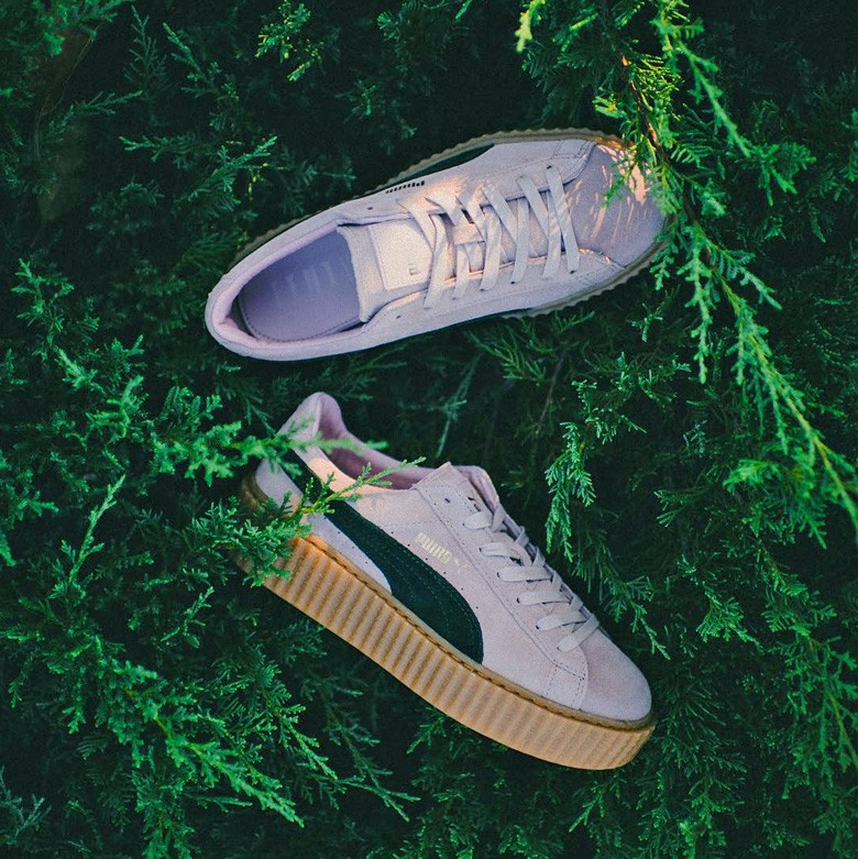 puma creepers doré