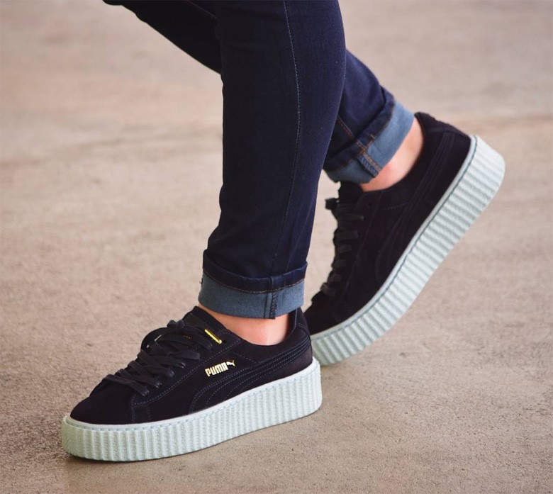 puma creepers bleu et vert